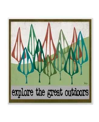 Stupell Industries Explore The Great Outdoors Wall Plaque Art, 12" x 12"