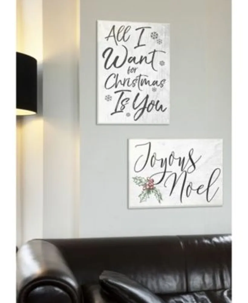 Stupell Industries All I Want For Christmas Is You Wall Art Collection