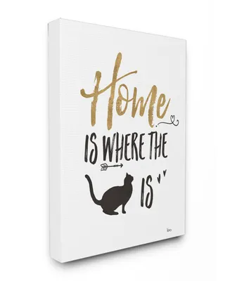 Stupell Industries Cat Lover Typography Canvas Wall Art, 16" x 20"