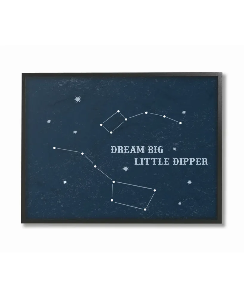 Stupell Industries Dream Big Little Dipper Stars Framed Giclee Art, 16" x 20"
