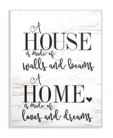 Stupell Industries Home Loves and Dreams Wall Plaque Art, 10" x 15"