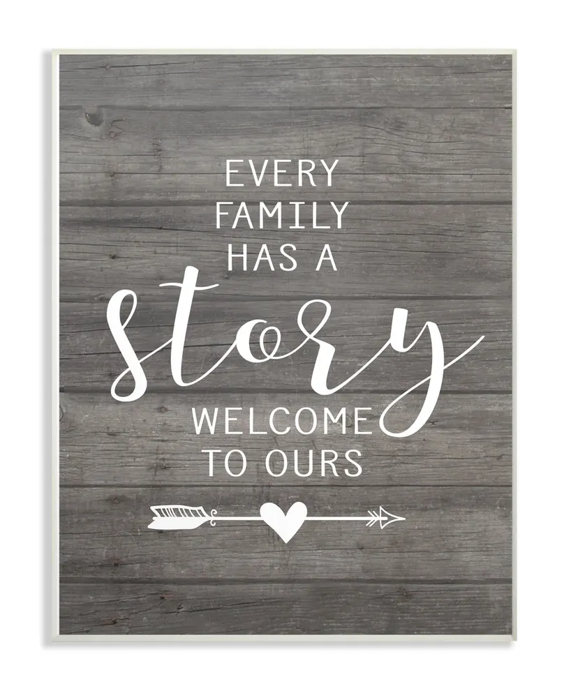 Stupell Industries Every Family Has A Story Wall Plaque Art, 12.5" x 18.5"