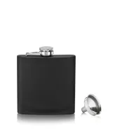 True Brands Flask Matte Black Flask, 6 Oz