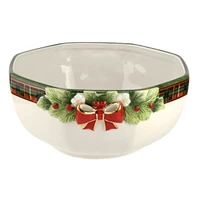 Spode Christmas Tree Figural Tartan Bowl