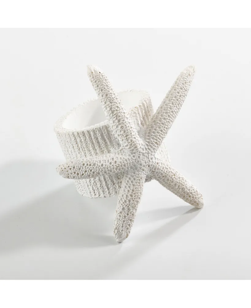 Saro Lifestyle Neptune Collection Starfish Napkin Ring, Set of 4