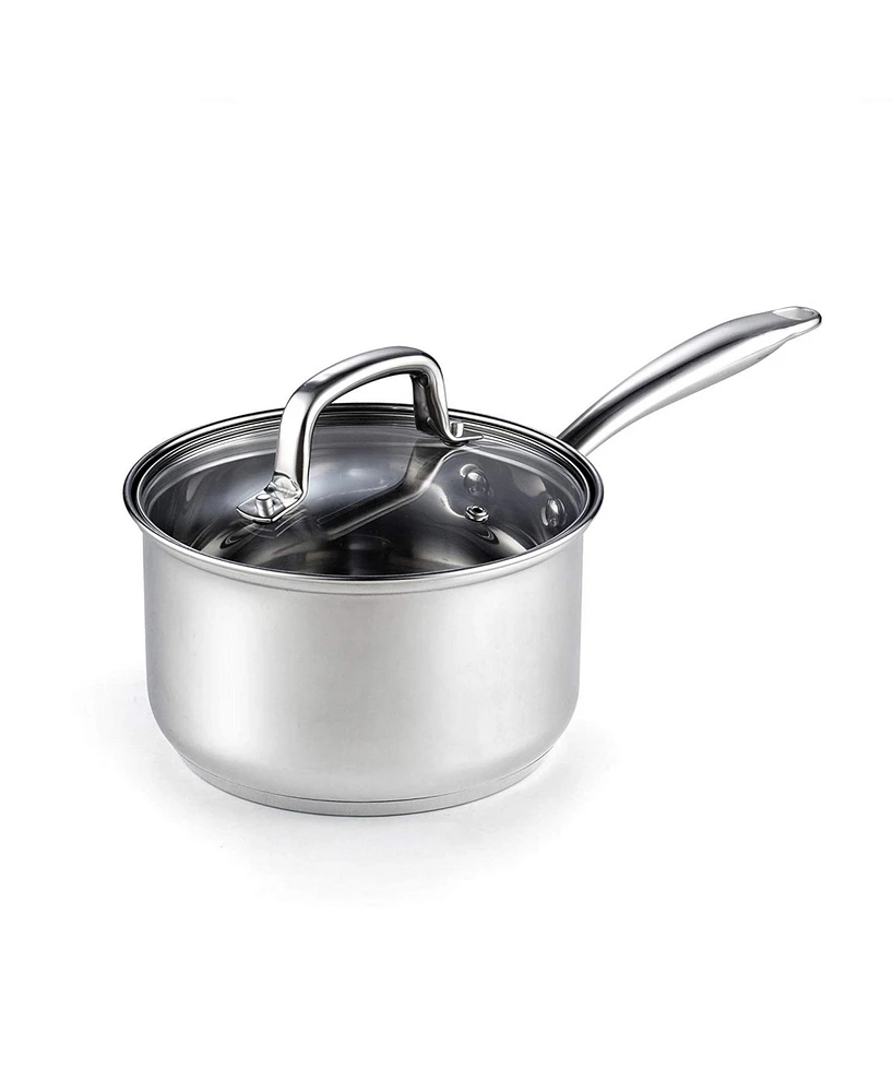 Cook N Home 3-Quart Stainless Steel Saucepan with Lid