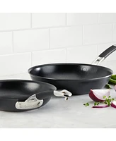 Anolon SmartStack 10" & 12" Hard-Anodized Nesting Skillet Set
