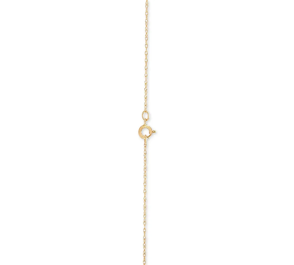 Diamond Hamsa Pendant Necklace (1/10 ct. t.w.) in 10k Gold