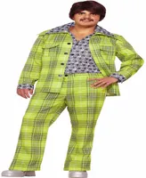 Buy Seasons Men's 70's Plaid Leisure Suit Costume