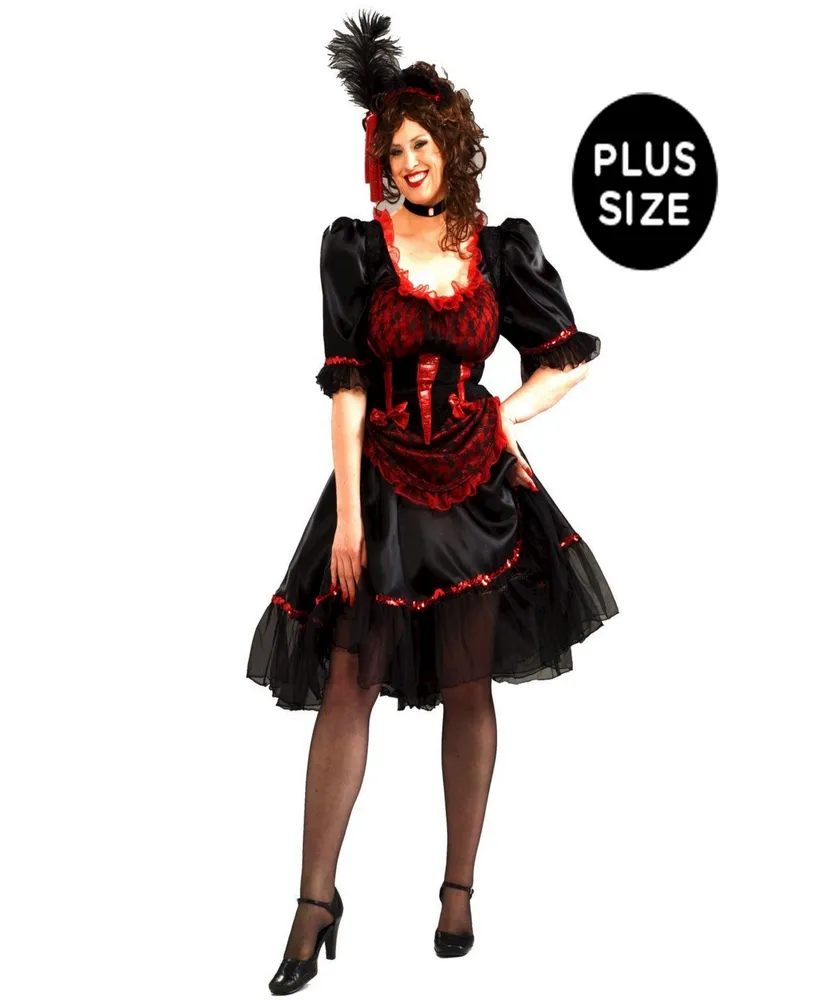 Buy Seasons Women's Saloon Girl Plus Costume