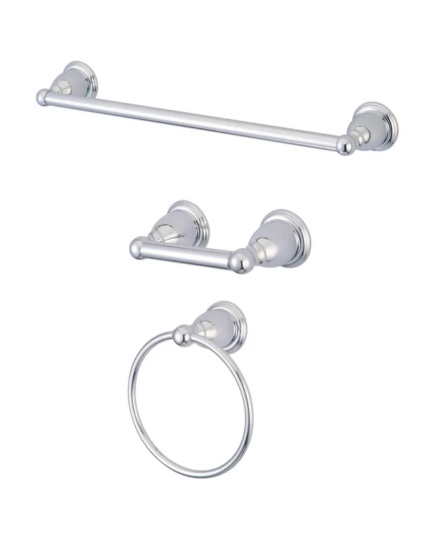 Kingston Brass 3-Pc. Bathroom Accessory Set in Brushed Nickel