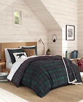 Eddie Bauer Woodland Tartan Green Comforter Set