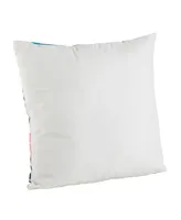 Saro Lifestyle Tropical Flamingo Print Polyester Filled Throw Pillow, 18" x 18"