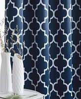 Hlc.me Lattice Print Drape Blackout Curtains Pattern - Weather Insulated Curtains