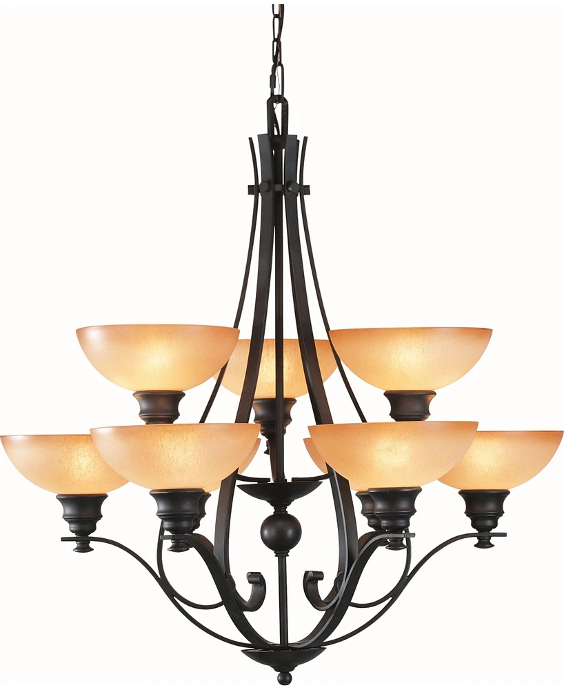 Volume Lighting Rainier 9-Light Hanging Chandelier