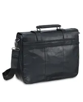 Mancini Buffalo Collection Single Compartment Laptop Briefcase