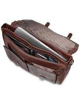 Mancini Buffalo Collection Single Compartment Laptop Briefcase