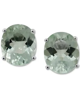 Green Quartz Stud Earrings (8 ct. t.w.) in Sterling Silver