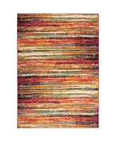 Global Rug Designs Burst BUR04 Orange 7'10" x 10'2" Area Rug