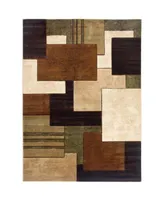 Global Rug Designs Brighton BRI12 Brown 5'2" x 7'2" Area Rug