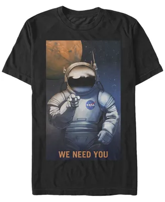 Nasa Men's Mars We Need You Short Sleeve T-Shirt