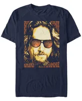 The Big Lebowski Men's Dude Text Poster Short Sleeve T-Shirt