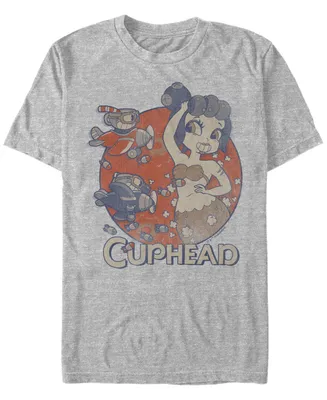 Cuphead Men's Cala Maria Airplane Attack Short Sleeve T-Shirt