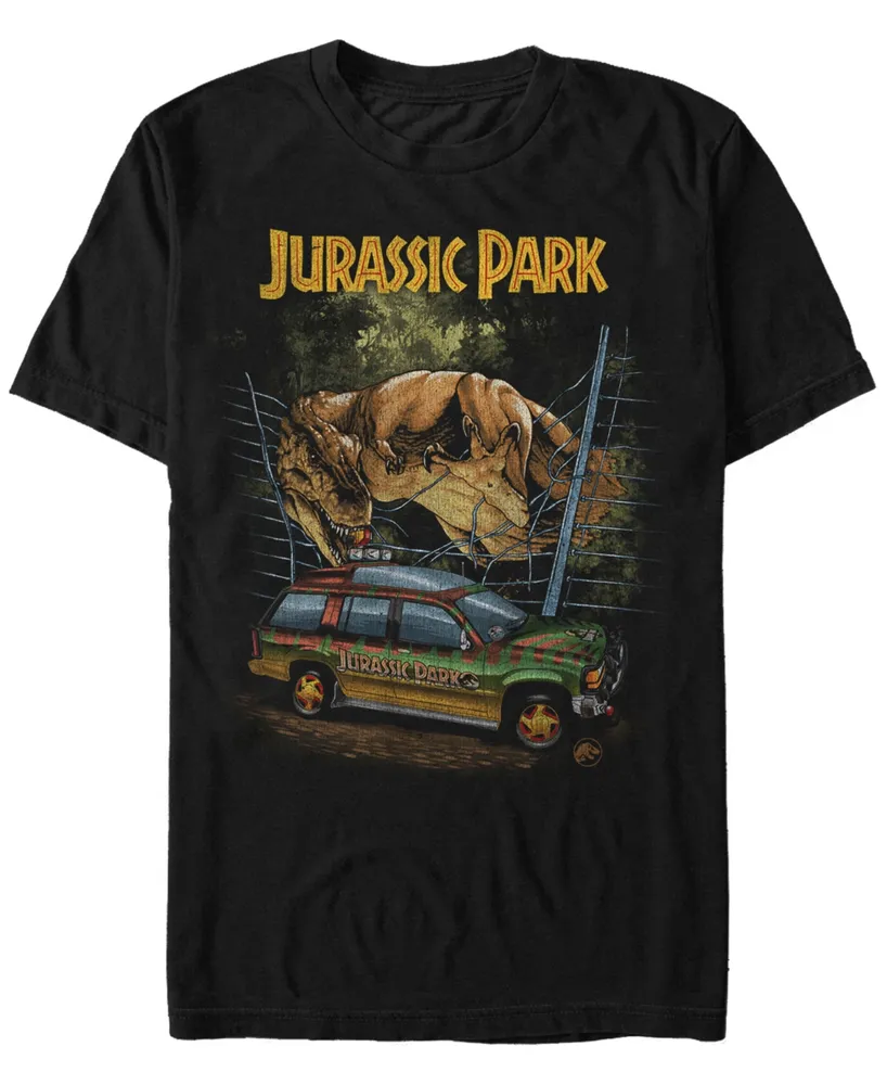Jurassic Park Men's T-Rex Break Out Short Sleeve T-Shirt