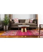 Bayshore Home Sana San3 Fuchsia Area Rug Collection