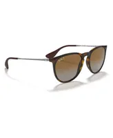 Ray-Ban Unisex Polarized Erika Sunglasses, RB4171F Low Bridge Fit