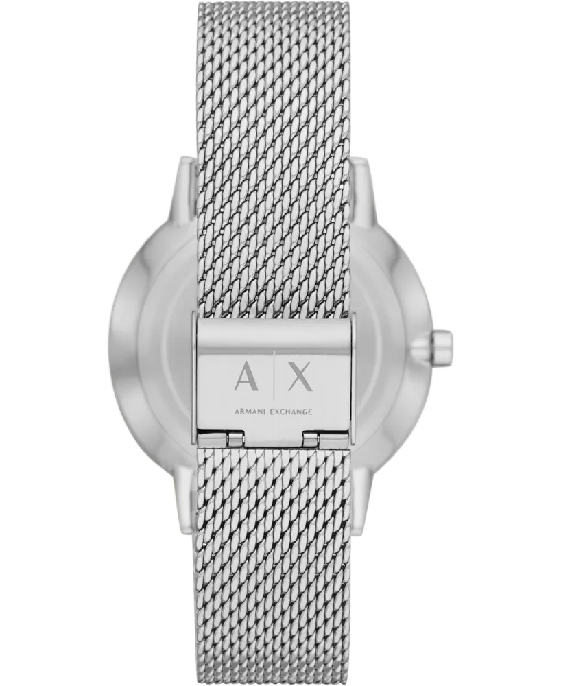 Men's Stainless Steel Mesh Bracelet Watch 42mm