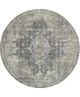 Bayshore Home Kenna Ken1 Dark Gray Area Rug Collection