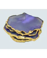 Nature's Decorations - Agate Gnarled Coasters, Set of 4