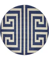 Bayshore Home Anzu Anz1 Navy Blue Area Rug Collection