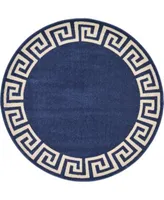 Bayshore Home Anzu Anz2 Navy Blue Area Rug Collection