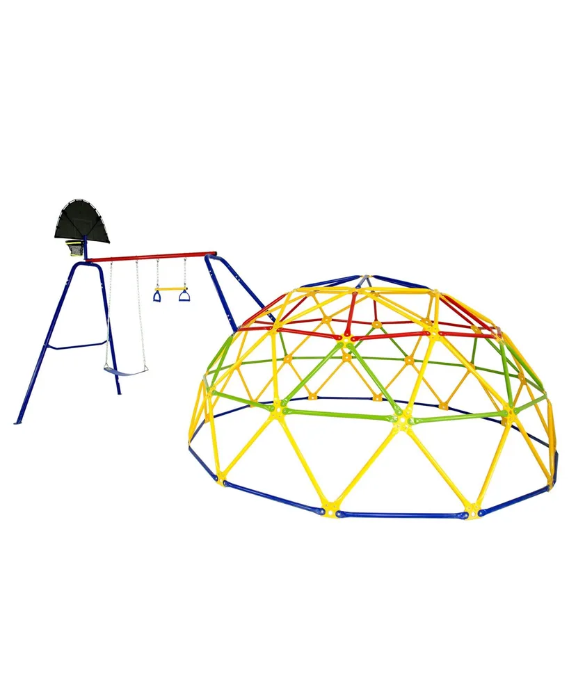 Skywalker Sports Geo Dome Climber with Swing Set