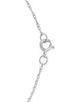 Diamond Heart 18" Pendant Necklace (1/6 ct. t.w.) 14k Gold (Also available White or Rose gold)