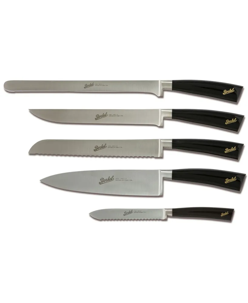 Elegance Set of 6 Steak Knives Black