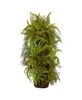 Nearly Natural 40" Mixed Forest Foliage Artificial Plant On Trunk