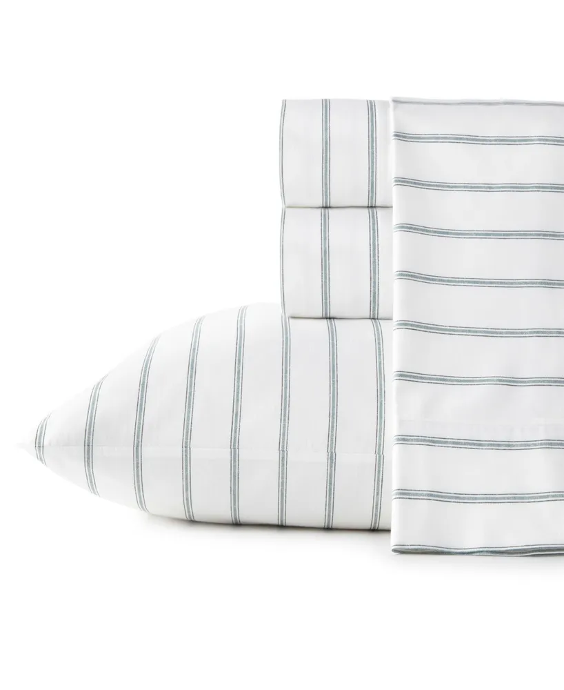 Stone Cottage Trenton Stripe Cotton Percale King Sheet Set