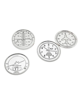 Godinger Airplane Coasters, Set of 4