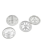 Godinger Airplane Coasters, Set of 4