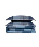 Truly Soft Trey Plaid 3-Pc. Duvet Cover Set, Full/Queen