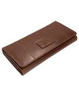 Mancini Casablanca Collection Rfid Secure Ladies Trifold Wallet