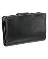 Mancini Equestrian-2 Collection Rfid Secure Medium Clutch Wallet