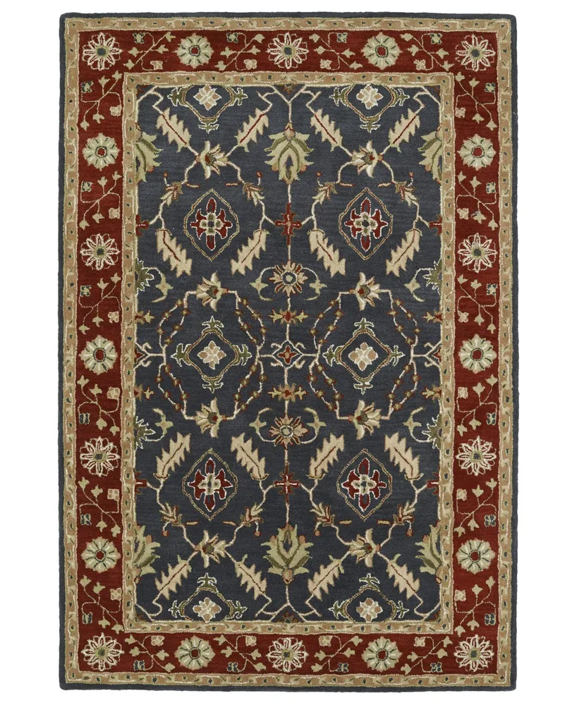 Kaleen Middleton MID10-38 Charcoal 5' x 7'9" Area Rug