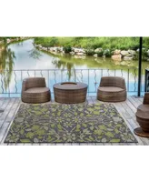 Kaleen Weathered WTR04-22 Navy 2' x 3' Outdoor Area Rug