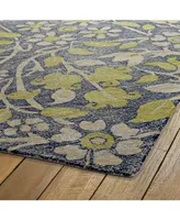 Kaleen Weathered WTR04-22 Navy 3' x 10' Runner Rug