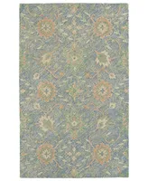 Kaleen Weathered WTR07-17 Blue 5' x 7'6" Outdoor Area Rug