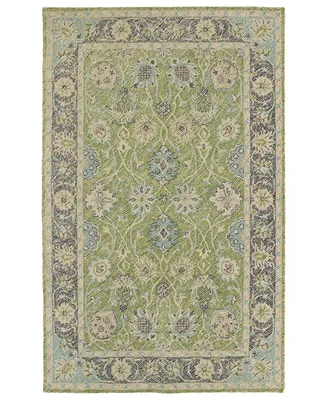 Kaleen Weathered WTR08-96 Lime Green 4 'x 6' Outdoor Area Rug